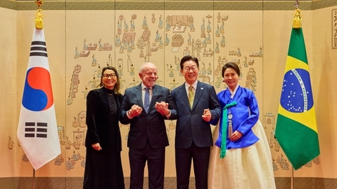 李대통령, ‘소년공’ 동지 룰라 대통령에 최고 수준 예우